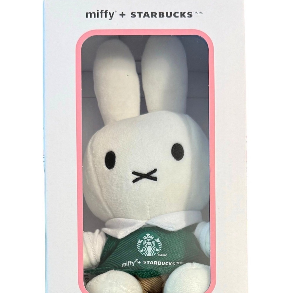 Miffy x Starbucks Boxed Plush Bunny in Green Apron